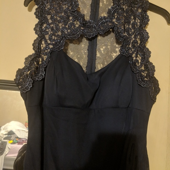 Navy Blue Prom Dress - Picture 3 of 6